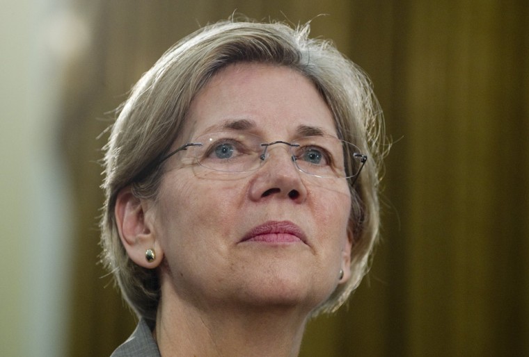 Elizabeth Warren testifies before the US House Committee on Oversight this week.