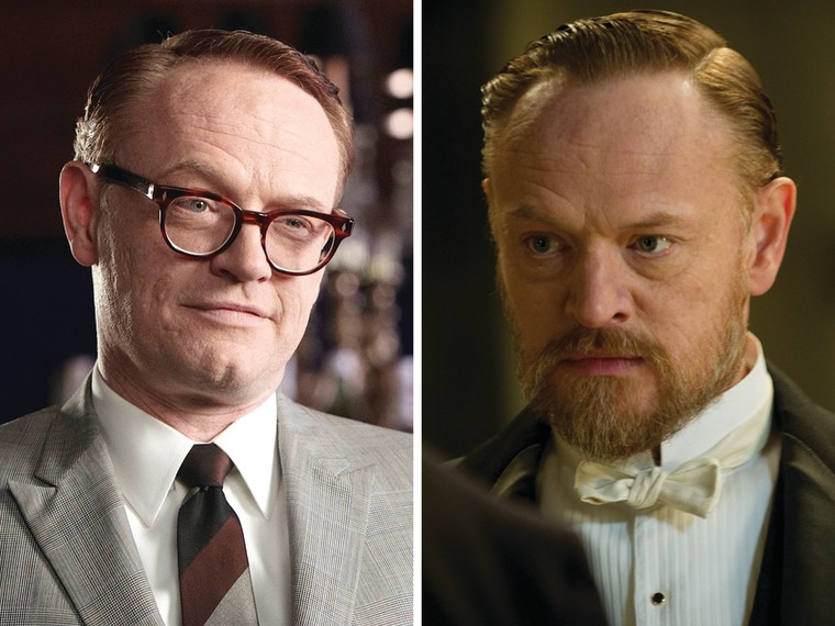 Image: Jared Harris as Lane Pryce on \"Mad Men\" and Moriarty in \"Sherlock Holmes: A Game of Shadows.\"