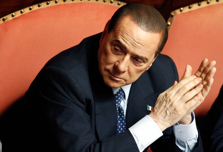 Former Prime Minister Silvio Berlusconi.