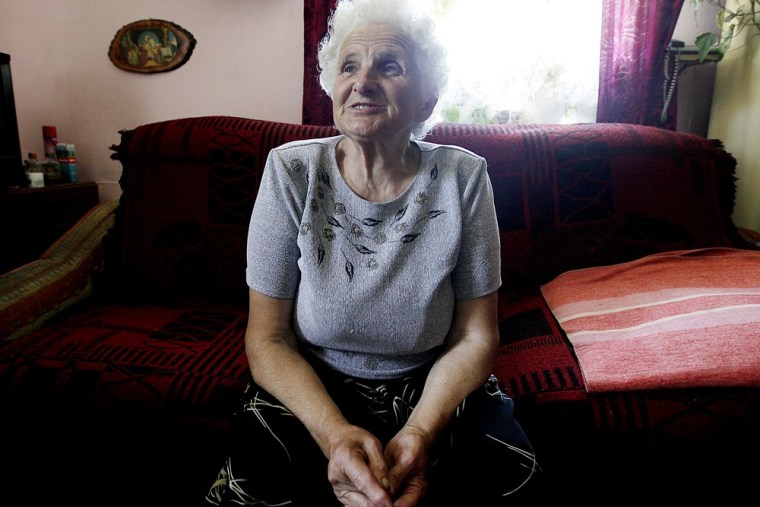 Henryka Jablonska talks about the attack on her village of Chlaniów, Poland, by the Nazi SS-led Ukrainian Self Defense Legion in 1944, in which her father and 43 other villagers were killed.