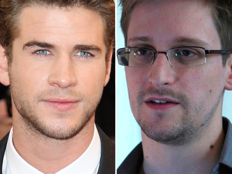 Image: Liam Hemsworth, Edward Snowden