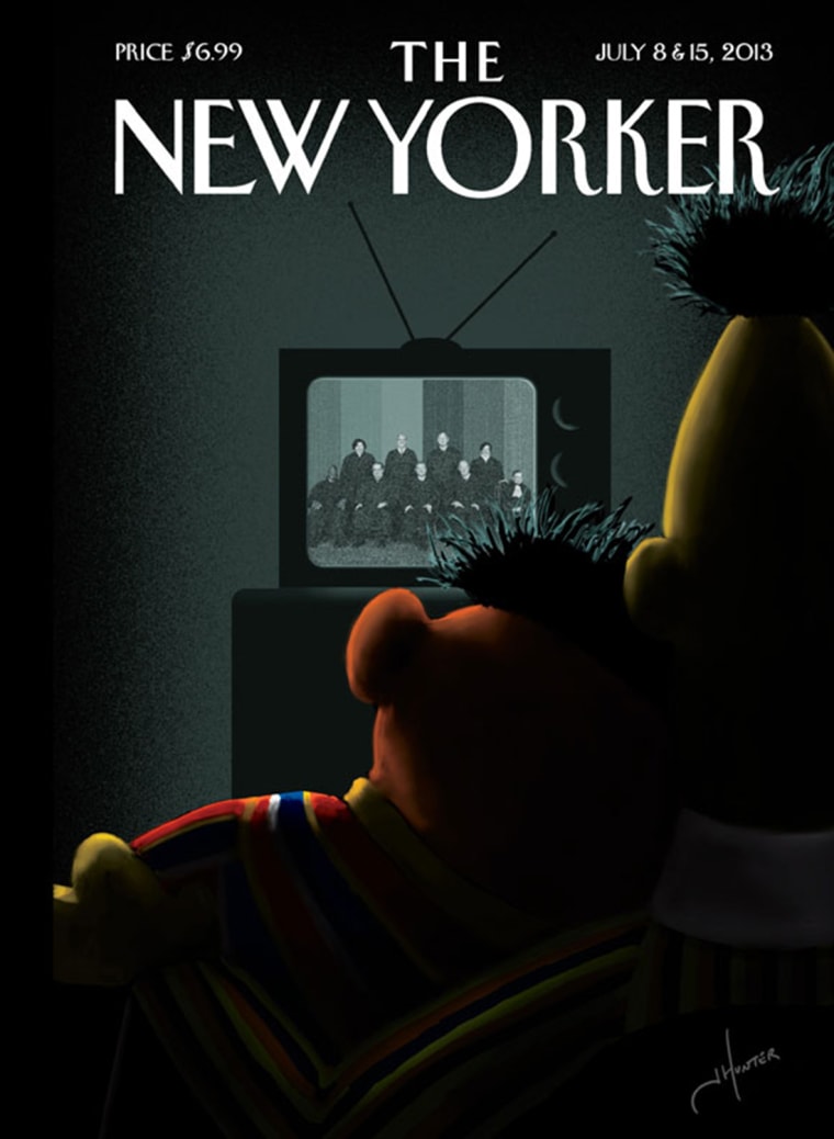 Bert and Ernie on New Yorker cover