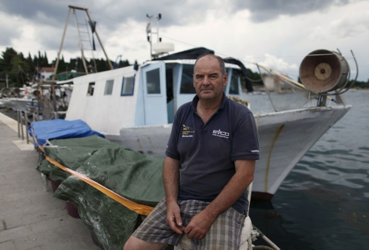 Fisherman Danilo Latin fears Croatia's accession to the European Union on July 1, and strict new laws and regulations that come with it, may drive the last nail into his industry's coffin.