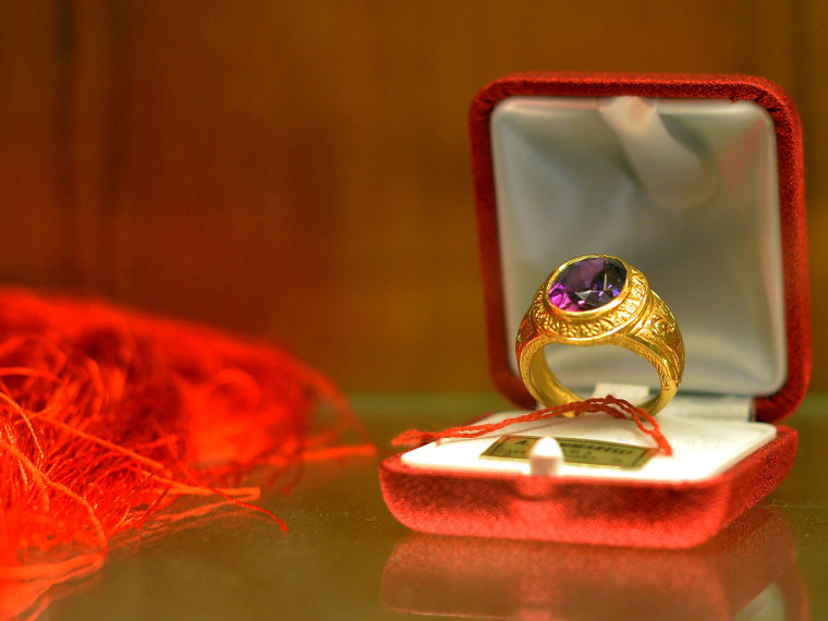 A Cardinal's ring.