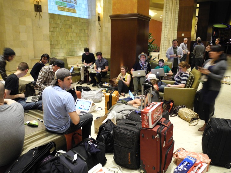 The technorati descend upon the Austin Hilton Thursday night at South by South Interactive.