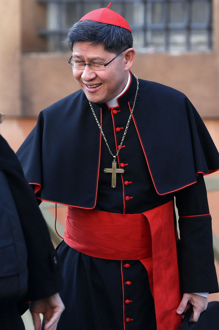 Filipino Cardinal Luis Antonio Tagle has lots of energy and charisma but might be seen as too young.