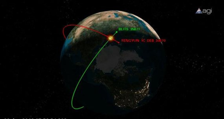 On Jan. 22, debris from a Chinese anti-satellite program test hit a Russian satellite.