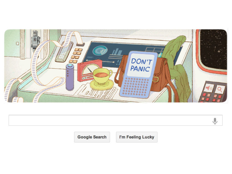 Google Doodle Douglas Adams