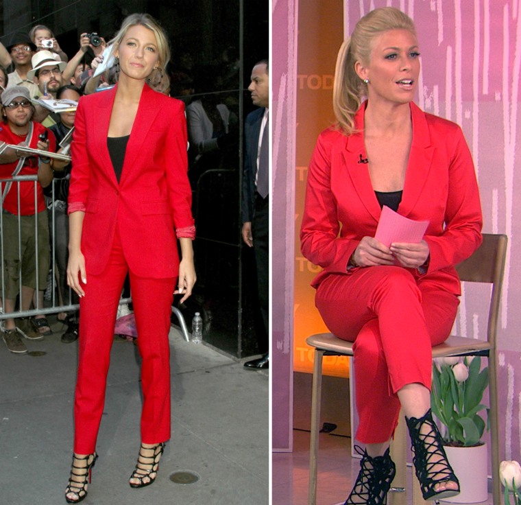 TODAY contributor Jill Martin wears a chic, Blake Lively-inspired pantsuit on TODAY Monday.