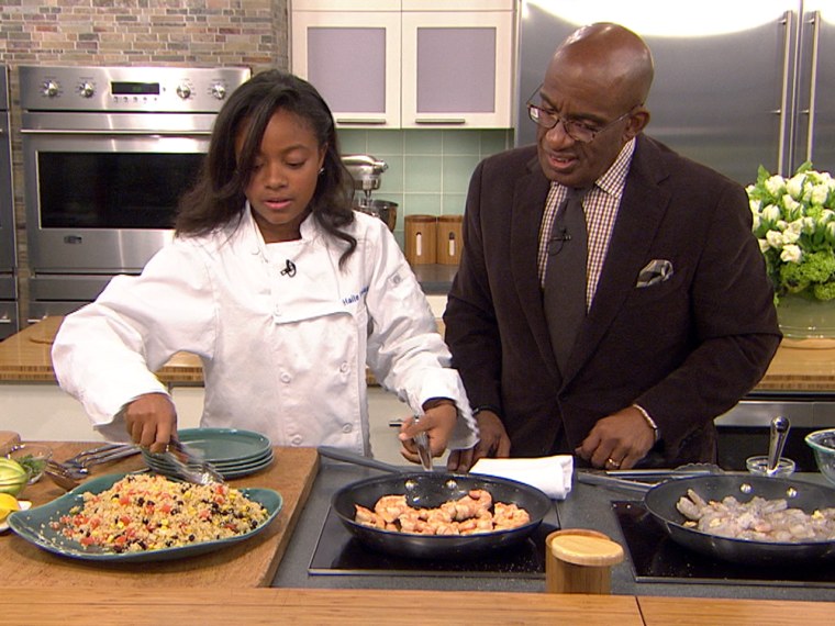 Haile Thomas, 12, cooks on TODAY with Al Roker.