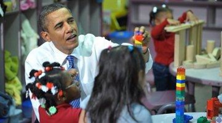 President Obama at a Head Start center