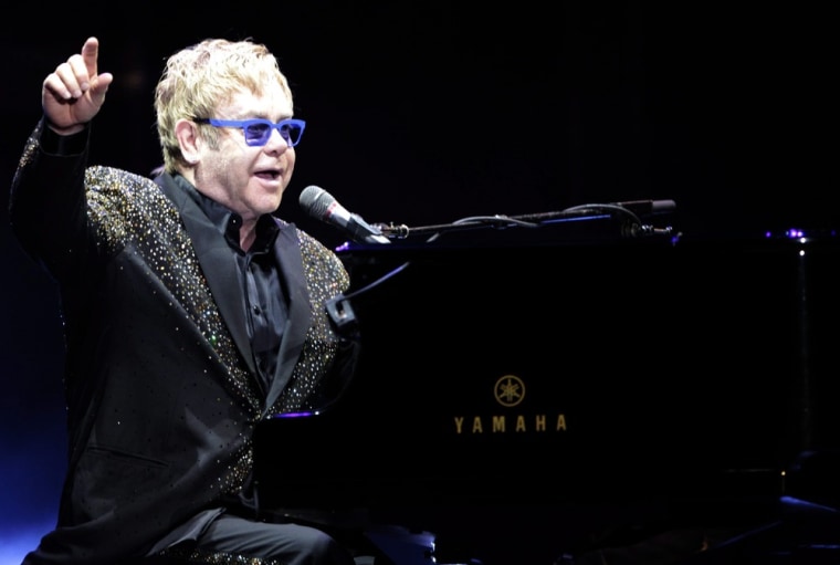 Elton John performs in Paraguay on March 6.
