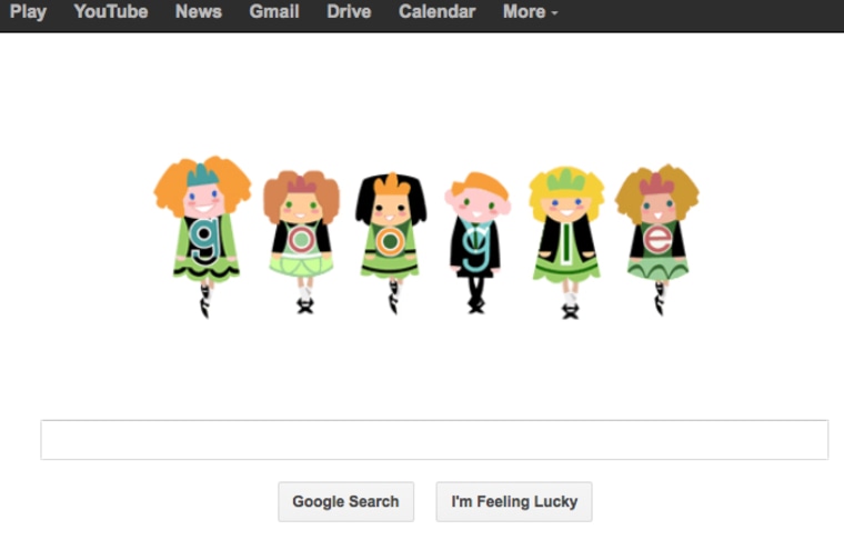 Google St. Patrick's Day Doodle 2013