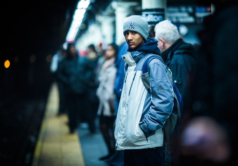 Santiago Muñoz, 14, seen here waiting to transfer to the 4 train in Manhattan in January, had one of the world's longest commutes -- until last week.