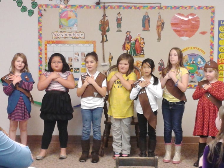 These Girl Scouts received a sweet surprise.