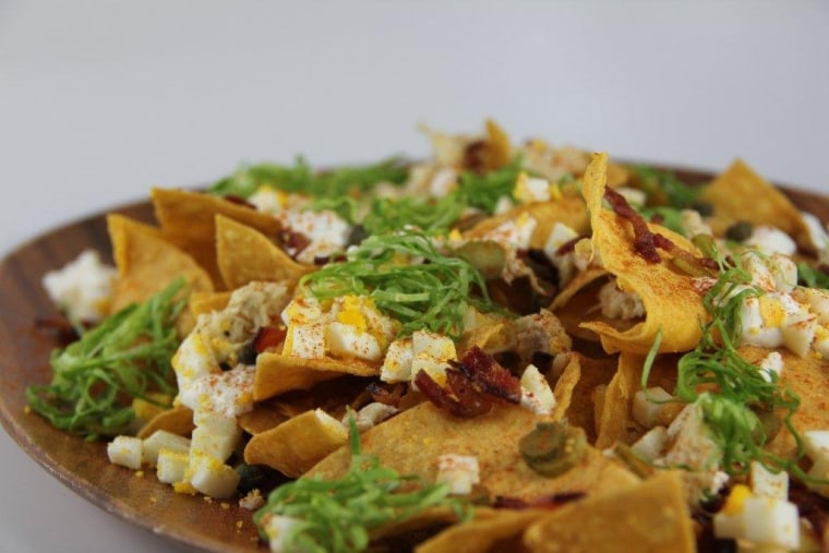 Want to please Patriots' fans? Try these crab and lobster nachos.