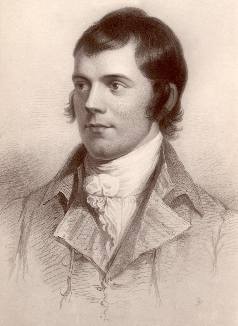 Scottish poet Robert Burns (1759 - 1796).