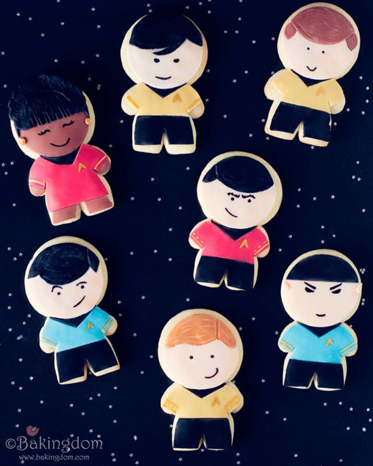 \"Star Trek\" crew cookies