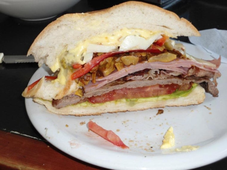 Chivito, from Montevideo, Urugay