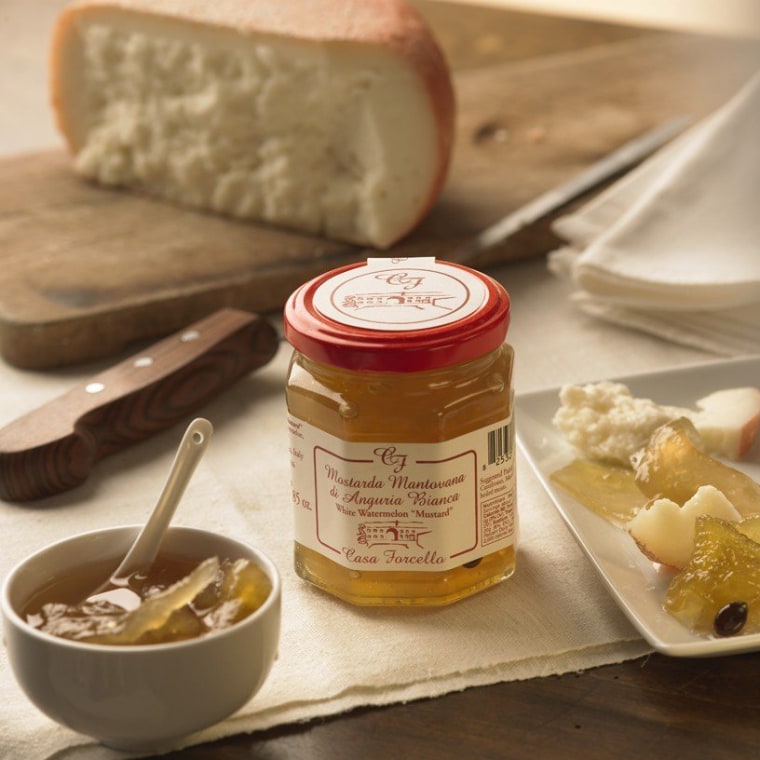 Sweet and spicy, mostarda is a perfect pairing with cheese.