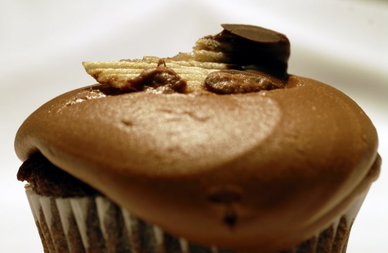 Coca Cola and potato chip cupcake from 4Rivers Smokehouse in Orlando, Florida.