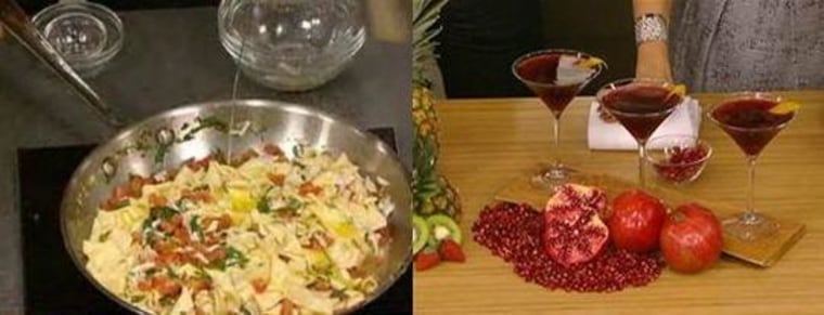 Tagliatelle and martinis