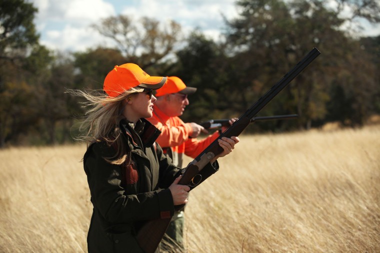 Georgia Pellegrini hunting at Joshua Creek Ranch in the Texas Hill Country.