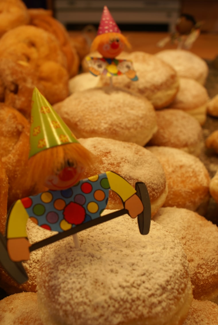 Doughnuts, traditionally filled with jam, are a favorite during Germany's carnival season.