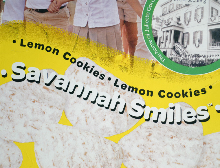 Girl Scout's newest cookie, Savannah Smiles.