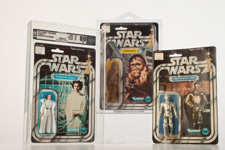 Star Wars action figures hit the market in 1978 after the big blockbuster movie came out in 1977.
