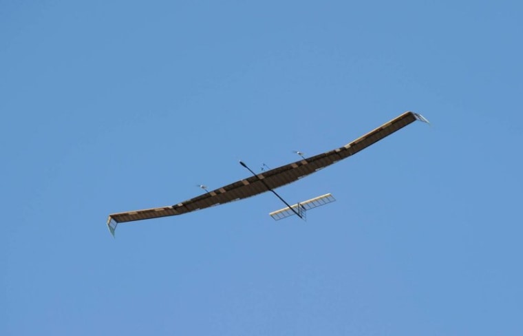 The solar-powered Zephyr stayed in the air for 336 hours and 21 minutes.