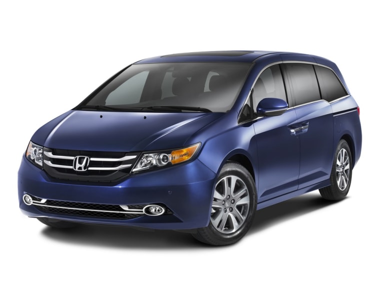The 2014 Honda Odyssey Touring Elite has a richer, more chiseled look, chrome-trimmed fog lights and other premium features, including a built-in vacuum.