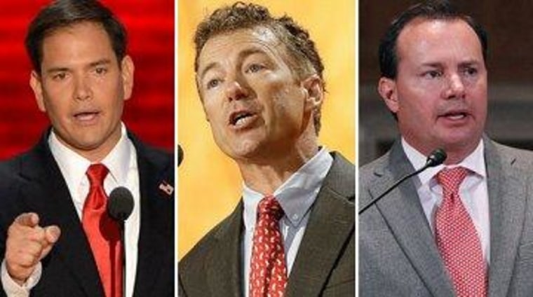Republican Sens. Marco Rubio, Rand Paul, and Mike Lee