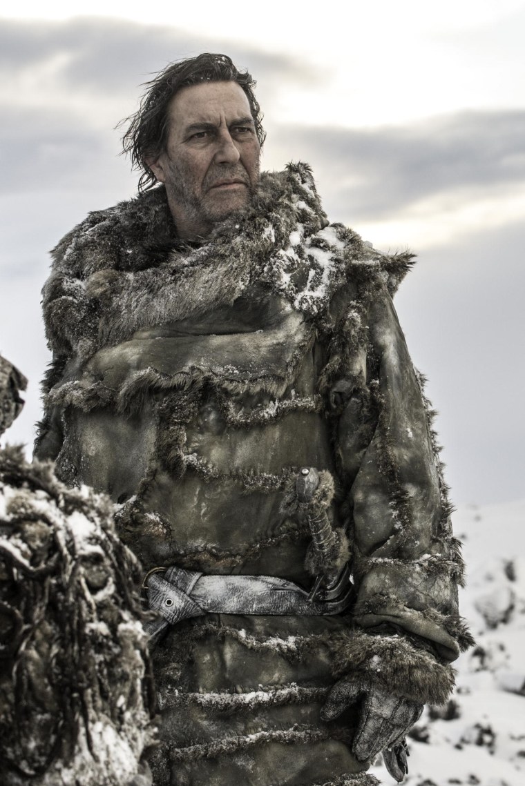 Irish actor Ciaran Hinds plays Wildling leader Mance Rayder.
