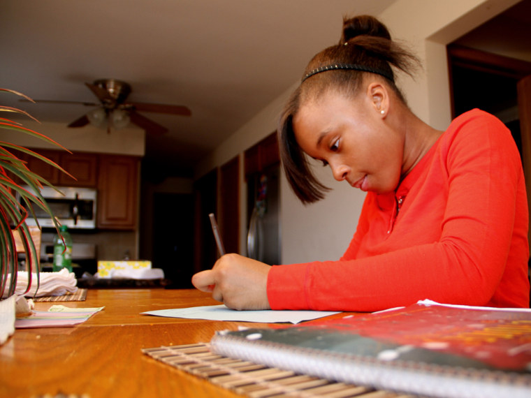 Destini Lofton, now 13, broke her left wrist on an indoor roller coaster ride in Chicago when she was 8.