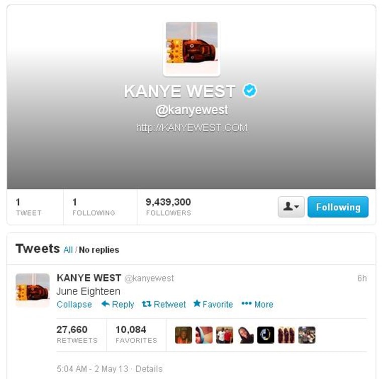 Image: Kanye West tweet