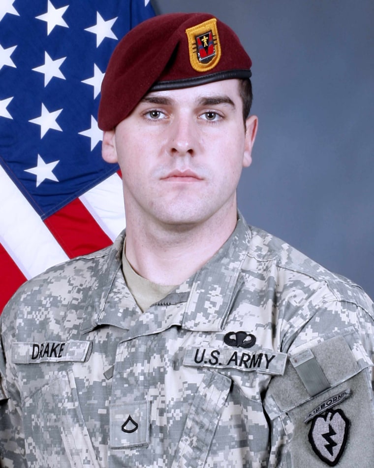 U.S. Army official photo of Army Specialist Marshall Drake.
