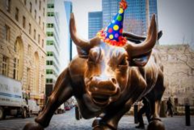 Image: Bull market party hat