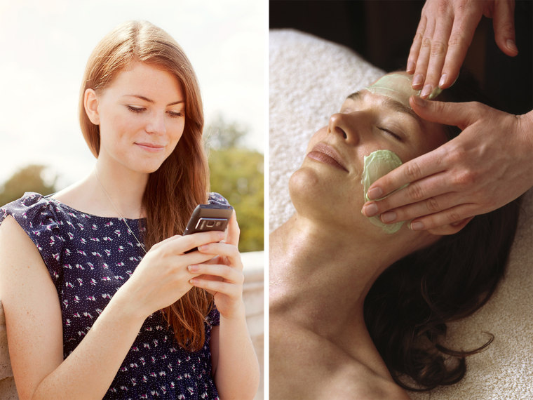 Sore from texting and typing too much? Spas are now catering to aches and pains caused from too much tech.