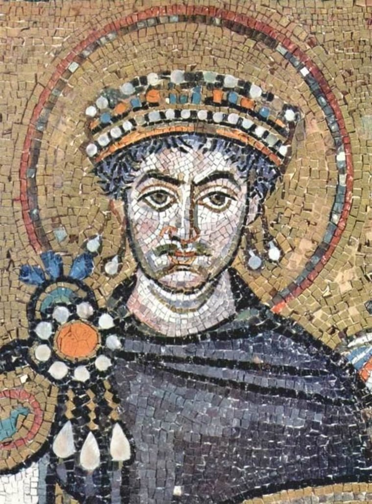 New evidence suggests the Black Death bacterium caused the Justinianic Plague of the sixth to eighth centuries. The pandemic, named after the Byzantine emperor Justinian I (shown here), killed more than 100 million people.
