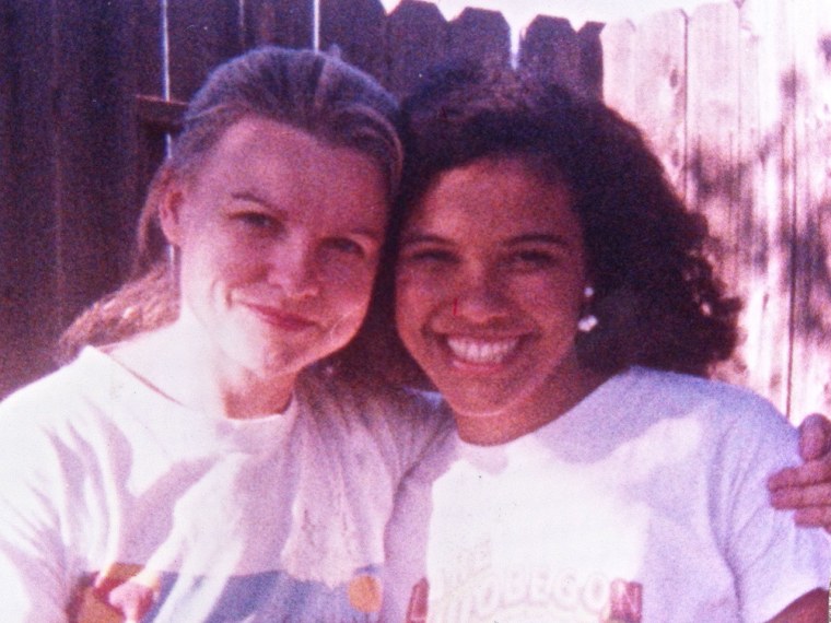 Michal Poe and Gina Poe in 1991.