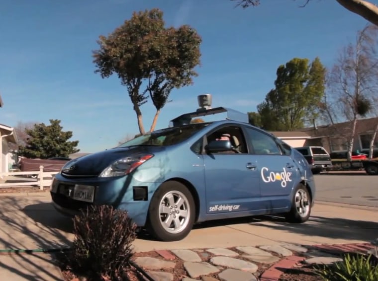 Google self-driving car Prius