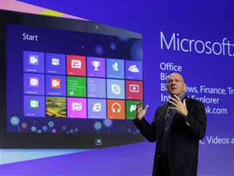 Microsoft CEO Steve Ballmer at Windows 8 launch