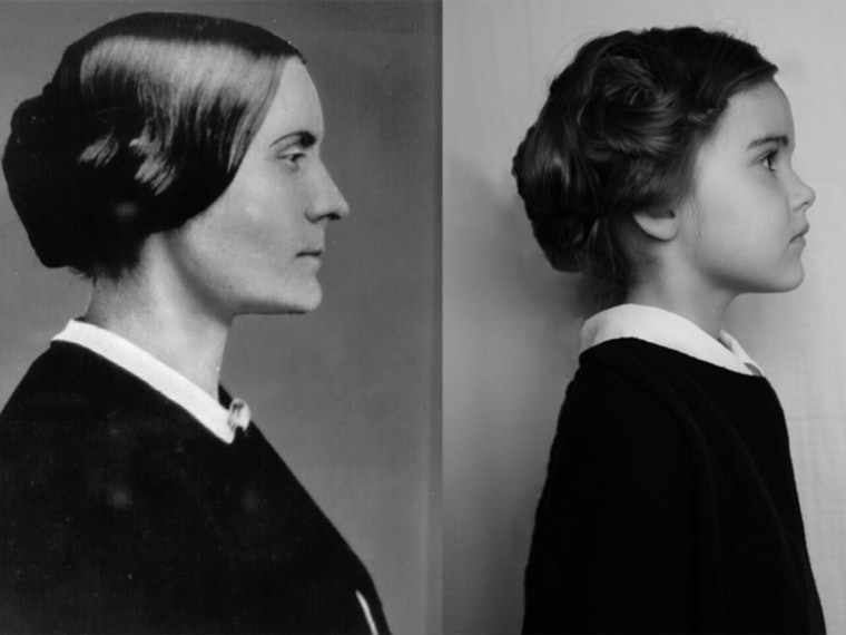 Photographer Jaime Moore's 5-year-daughter as Susan B. Anthony.