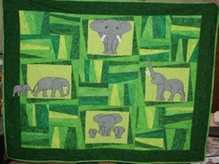 Karen Nyberg created this quilt for her niece.
