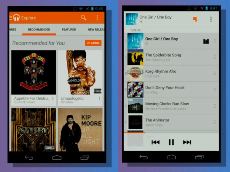 Google's All Access music streaming