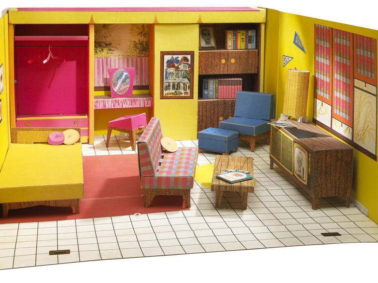 The Barbie Dreamhouse Experience features life-sized versions of Barbie's fictional home, all splashed with bright Barbie colors.