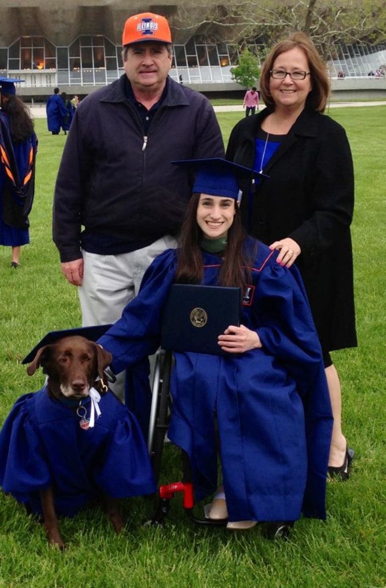 Full Length Portrait Of A Mature Man In A Graduation Gown With A Retriever  Dog On A Lead Isolated On White Background Stock Photo, Picture and Royalty  Free Image. Image 170620894.