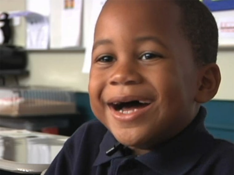 New Jersey kindergartner Nathaniel Dancy Jr., 5, was able to help save his father's life by knowing the alphabet well enough to spell out the name of a nearby store after his father suffered a stroke while driving.