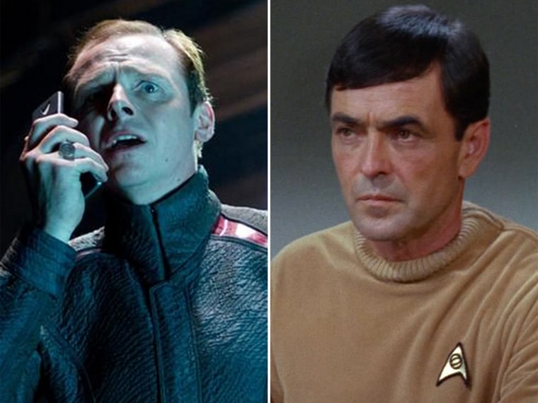 Simon Pegg isn't quite as devoted to the Enterprise as the original Scotty, James Doohan -- and that's a good thing.